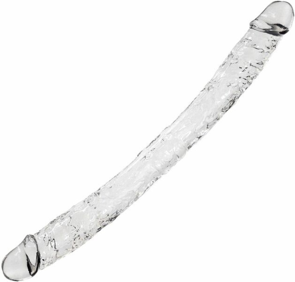 Прозрачный двусторонний фаллоимитатор Alive Supreme Jelly Dildo