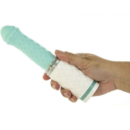 Роскошный вибратор-пульсатор с присоской Pillow Talk - Feisty Thrusting Vibrator Teal || 