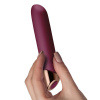 Мощный вибратор Rocks Off Chaiamo Burgundy, soft-touch силикон, до 3-х часов работы, водостойкий || 