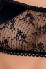 Комплект белья PETRA SET black L/XL - Passion Exclusive: стринги, широкий пояс, лиф-топик || 