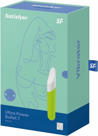 Минивибратор с гибким язычком Satisfyer Ultra Power Bullet 7 Green || 