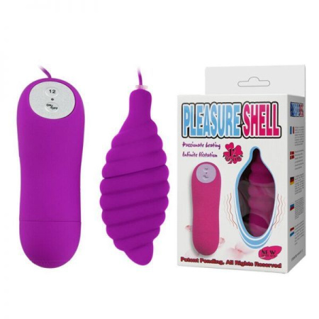 Виброяйцо PLEASURE SHEL SPIRAL, Purple || 