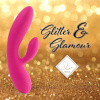 Гибкий вибратор кролик с двумя моторами FeelzToys Lea Rabbit Vibrator Rubine Red || 