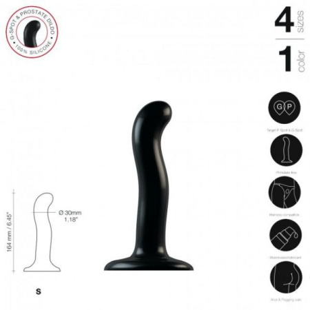 Насадка для страпона Strap-On-Me P&G-Spot Dildo, силикон, размер S || 