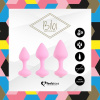 Набор силиконовых анальных пробок FeelzToys - Bibi Butt Plug Set 3 pcs Pink || 