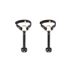 Пара браслетов на запястье и палец Bijoux Indiscrets MAZE Hand Bracelet Harness Black, экокожа || 