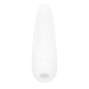 Вакуумный клиторальный стимулятор Satisfyer Curvy 2+ White с управлением через интернет || 