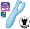 Клиторальный смарт вибратор Satisfyer Threesome 4 Blue с тремя пальчиками