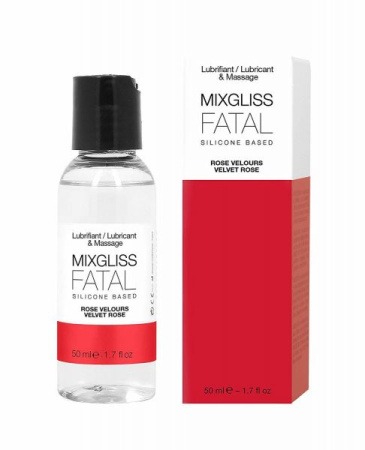 Лубрикант на силиконовой основе MixGliss FATAL - VALVET ROSE (50 мл) с ароматом бархатной розы || 