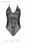 Боди Passion Ursula Body white XXL/XXXL, с ажурным декором и открытым шагом || 