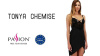 Сорочка приталенная TONYA CHEMISE black L/XL - Passion Exclusive, трусики || 