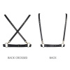 Портупея Bijoux Indiscrets MAZE - X Harness Black, экокожа || 