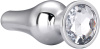 DT21825 Анальная пробка конической формы Dream Toys GLEAMING LOVE SILVER PLEASURE PLUG L || 