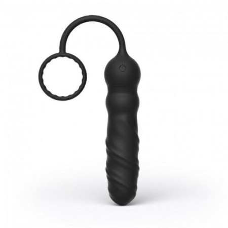 Анальный вибратор Dorcel Deep Seeker с эрекционным кольцом и пультом ДУ