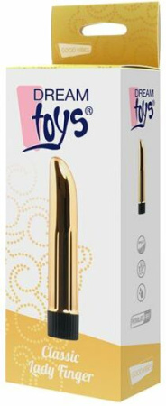 Вибромассажер DREAM TOYS CLASSIC LADY FINGER GOLD || 