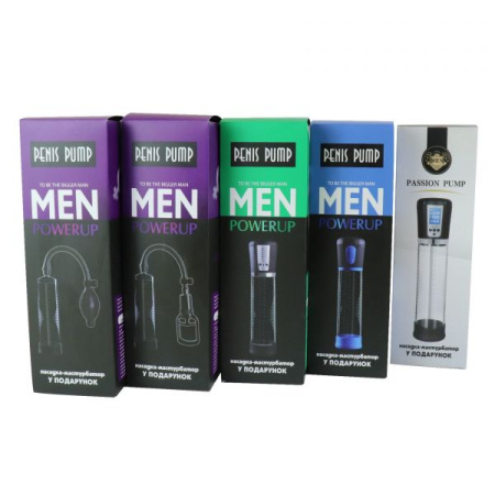 Вакуумная помпа с ручным насосом Men Powerup Black || 