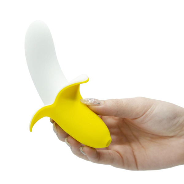 Вибратор-банан Banana Bliss Mini Silicone Vibrator, вагинально-клиторальная стимуляция, 10 режимов Вибратор-банан Banana Bliss Mini Silicone Vibrator, вагинально-клиторальная стимуляция, 10 режимов