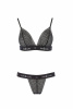 Комплект белья GLAMISS SET black S/M - Passion Exclusive || 