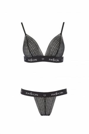 Комплект белья GLAMISS SET black S/M - Passion Exclusive || 