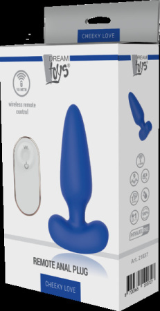 DT21837 Анальная пробка с дистанционным управлением Dream Toys CHEEKY LOVE REMOTE ANAL PLUG || 