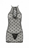 Полупрозрачная сорочка AZALIA CHEMISE black XXL/XXXL Passion || 