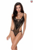 Боди монокини с декольте ERZA BODY black S/M - Passion