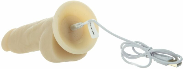 Фаллоимитатор ADDICTION - Naked - 7" Rotating & Vibrating Dildo with Remote - Vanilla