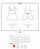 Бебидолл Obsessive 866-BAB-1 babydoll & thong L/XL || 