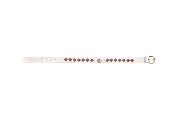 Ошейник SUB leather Choker, White