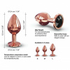 Металлическая анальная пробка с украшением в виде кристалла Dorcel - Diamond Plug M || 