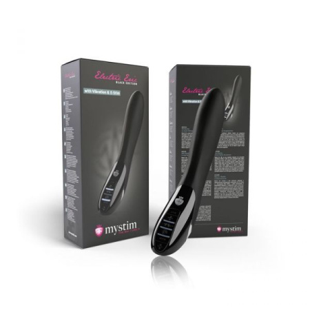 Вибратор с электростимуляцией Mystim Electric Eric eStim Black, миостимулятор || 
