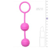Вагинальные шарики Easytoys Vertical Ribbed Geisha Balls, Pink || 