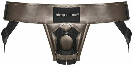 Трусы для страпона Strap-On-Me Leatherette HARNESS CURIOUS (мятая упаковка) || 