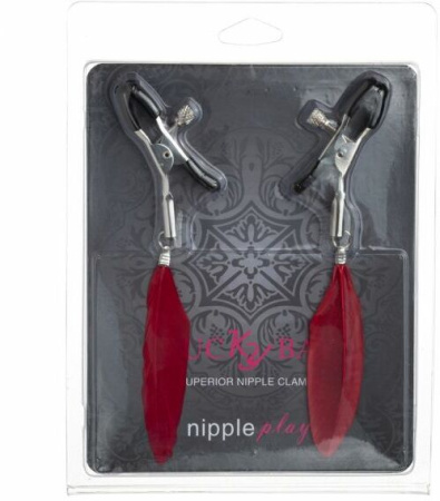 Зажимы на соски Перышки Nipple Play, Red || 