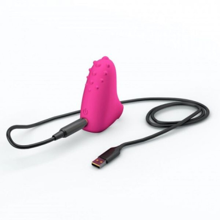 Вибратор на палец Dorcel MAGIC FINGER Rose перезаряжаемый, 3 режима работы || 