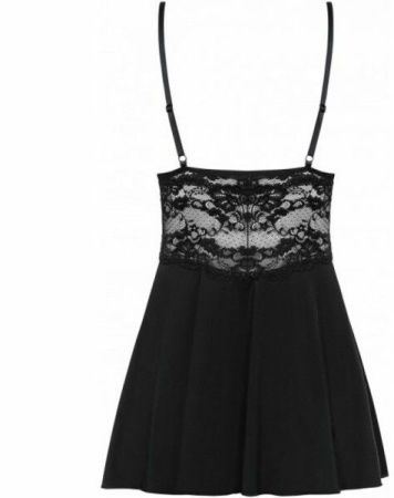 Бебидолл Obsessive 810-BAB-1 babydoll & thong black S/M || 