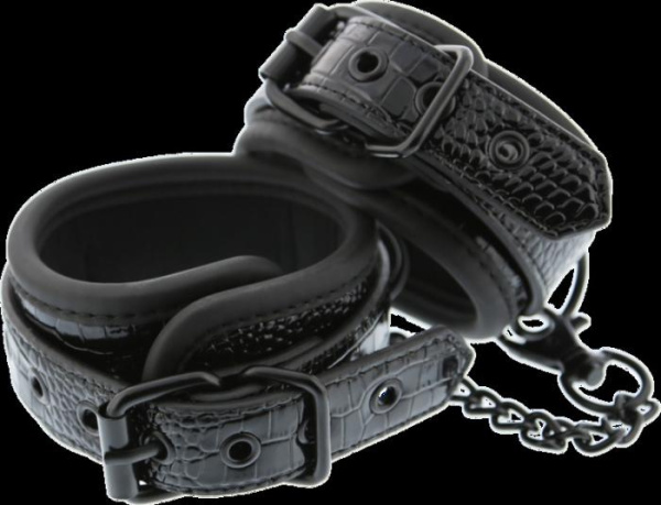 Оковы BLAZE LUXURY ANKLE CUFF CROCO BLACK