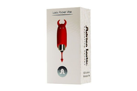 Вибропуля Adrien Lastic Pocket Vibe Devol с хвостиком и рожками || 