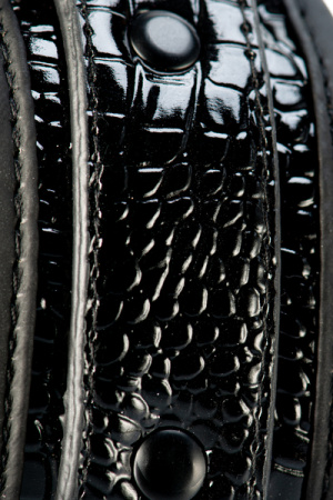 Наручники BLAZE LUXURY HANDCUFF CROCO BLACK || 