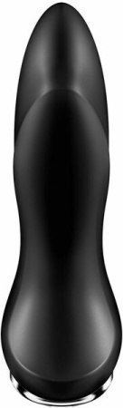 Анальная смарт вибропробка с жемчужным массажем Satisfyer Rotator Plug 1+ Black || 