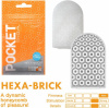 Мастурбатор TENGA Pocket Hexa-Brick || 