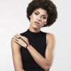 Пара браслетов на запястье и палец Bijoux Indiscrets MAZE Hand Bracelet Harness Black, экокожа || 