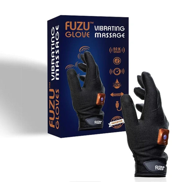 Виброперчатка правая FUZU Gloves Vibrating Massage Right Hand, 11 режимов