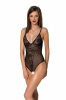 Боди Passion Ursula Body black XXL/XXXL, с ажурным декором и открытым шагом