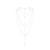 Цепочка для спины Bijoux Indiscrets Magnifique Back and Cleavage Chain - Silver, украшение для тела