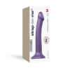 Насадка для страпона Strap-On-Me Mono Density Dildo Violet M, диам. 3,3см, однослойный силикон, гибк || 