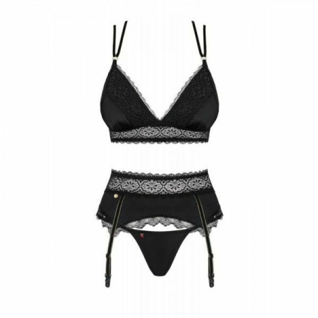 Комплект Obsessive Lolitte 3 pcs set black L/XL || 