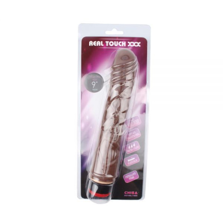 Вибромассажер 9” Vibe Cock, Brown || 