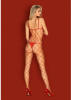 Комбинезон Obsessive Bodystocking N102 RED S/M/L || 