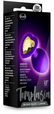 Анальная пробка TEMPTASIA BLING PLUG LARGE PURPLE || 